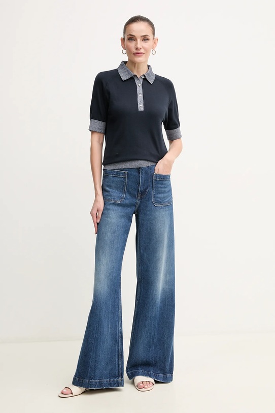 Geox polo W5570A.T3239 granatowy SS25