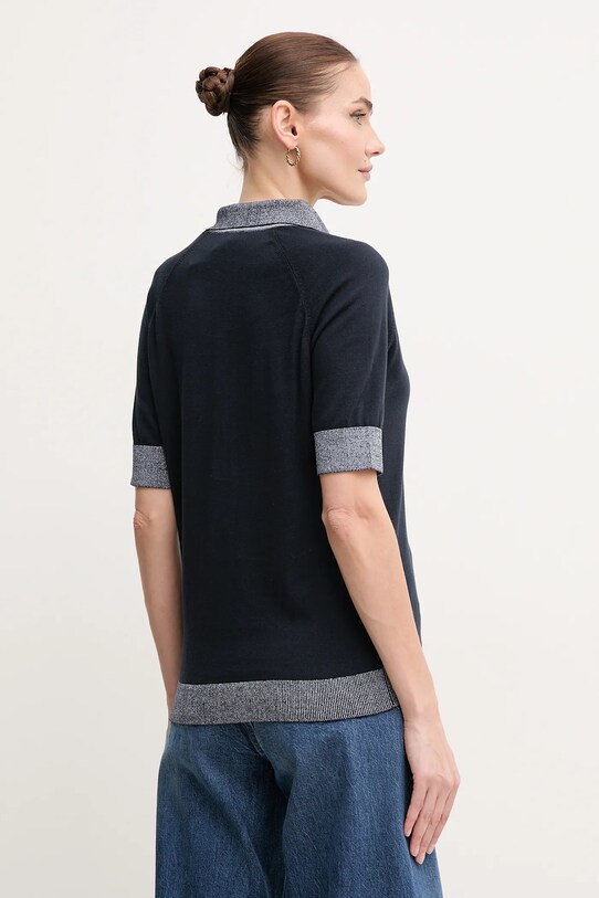 Îmbrăcăminte Geox tricou polo W5570A.T3239 bleumarin