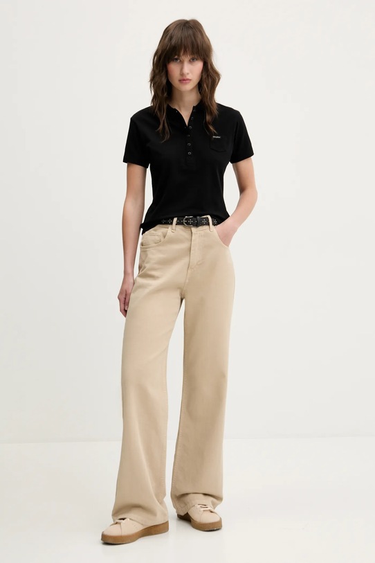 Polo Guess Jeans W5GP73.KCYR1 črna SS25