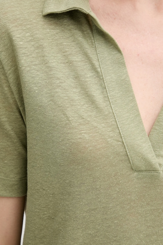 Plátěné polo tričko United Colors of Benetton 37UJD300Y zelená