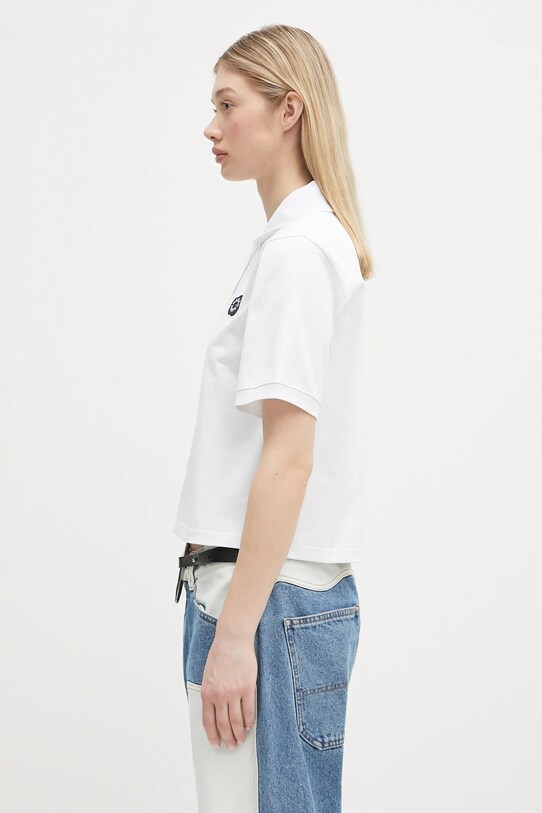 Kenzo polo de bumbac Boke Flower 2.0 FF52TS1604SB.01 alb SS25