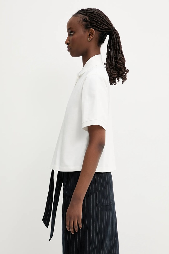 Kenzo polo bawełniane FF52TS1704SB.02 biały SS25