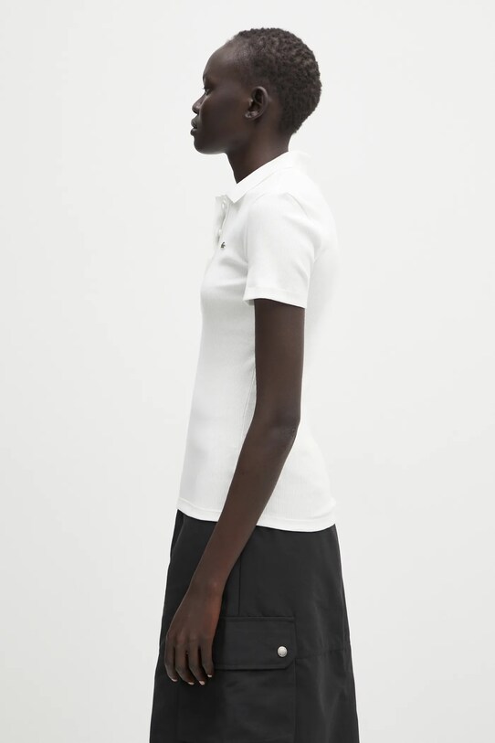 Bavlněné polo tričko Lacoste DF5377 béžová SS25