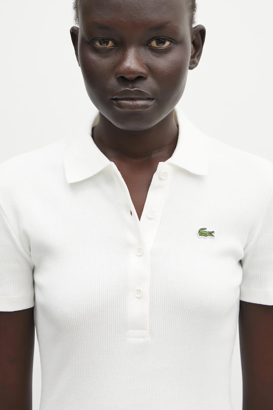 Lacoste polo in cotone beige DF5377