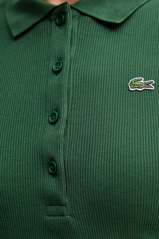 Lacoste polo bawełniane DF5377 zielony