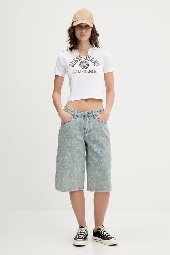 Tričko Guess Jeans W5GI27.J1314 bílá SS25