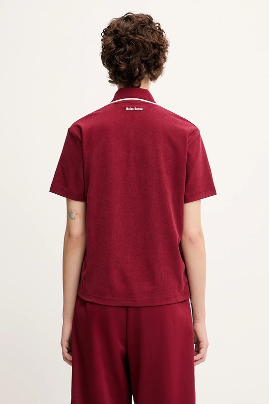 Дрехи Памучна тениска с яка adidas Originals x Wales Bonner Terry Terry JW1122 червен