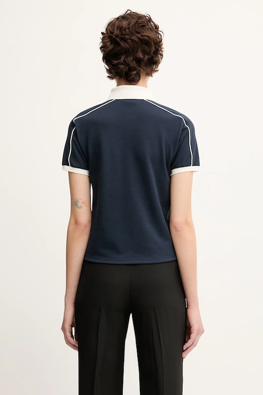 Дрехи Тениска с яка adidas Originals x Sporty & Rich Polo JL7198 тъмносин