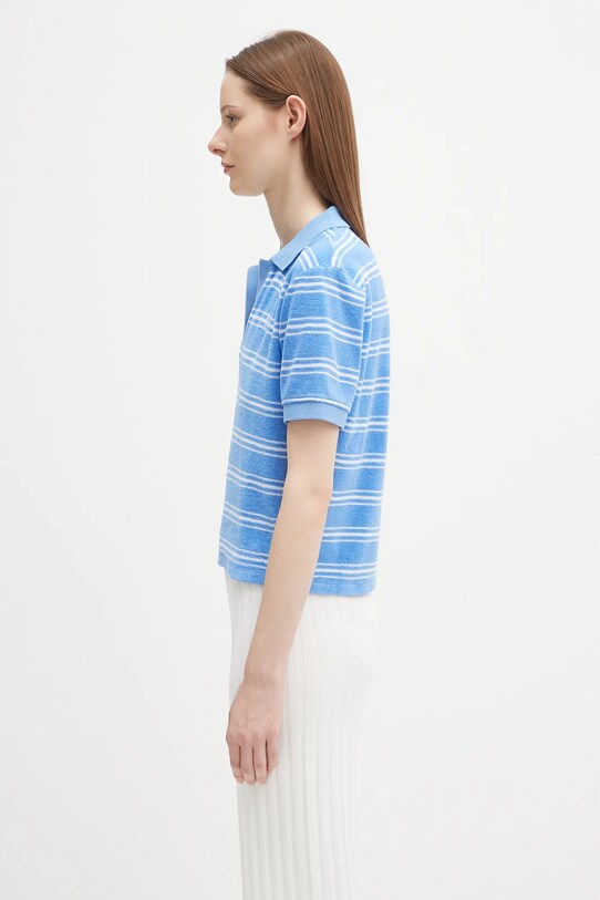 Sporty & Rich polo in cotone Src Terry TO001620302BL24 blu SS25