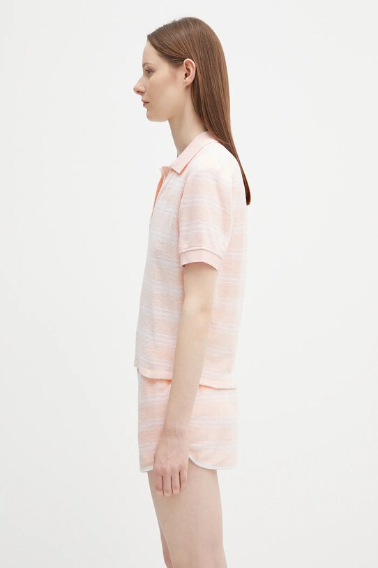 Sporty & Rich polo bawełniane Src Terry TO001620302ST65 różowy SS25