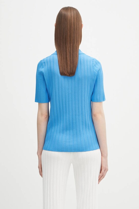Abbigliamento Sporty & Rich polo Src Ribbed Polo TO069620305BL24 blu