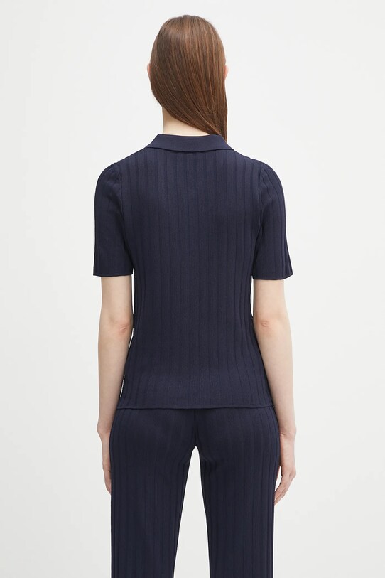 Abbigliamento Sporty & Rich polo Src Ribbed Polo WS069620305BL106 blu navy