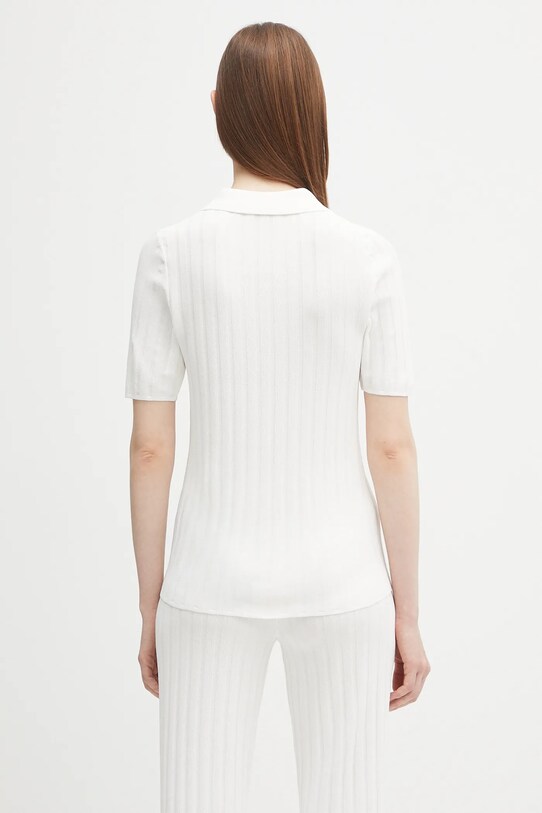 Ρούχα Πόλο Sporty & Rich Src Ribbed Polo WS069620305WH37 μπεζ