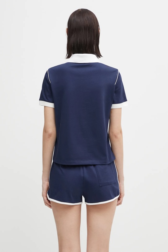 Odzież Sporty & Rich polo Crown 70S Pique TO057621304BL107 granatowy