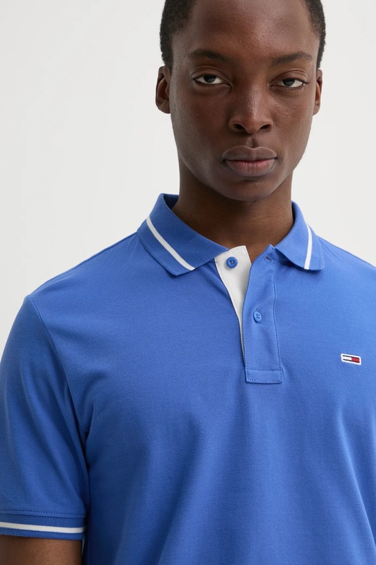 Tommy Jeans polo de bumbac regular violet DM0DM20745