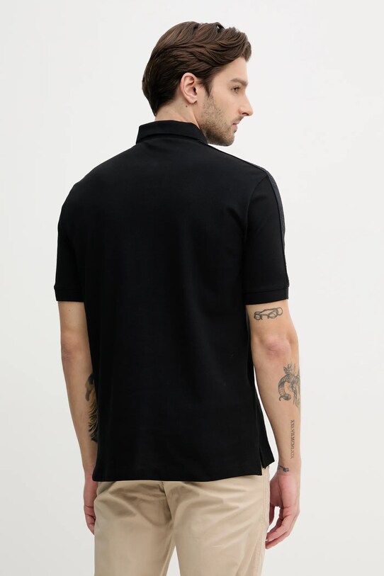 Дрехи Памучна тениска с яка Armani Exchange XM000307.AF10366 черен
