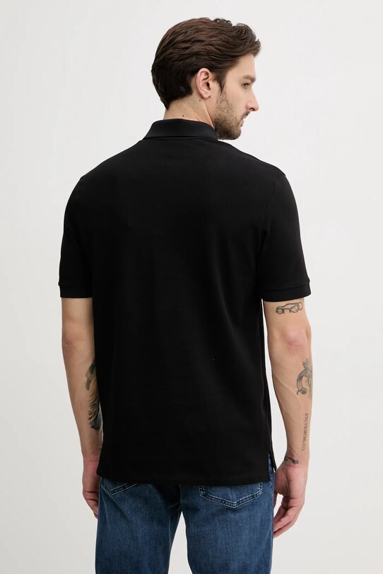 Îmbrăcăminte Armani Exchange polo de bumbac XM000215.AF10366 negru