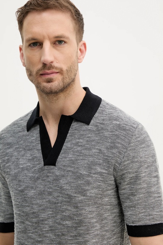 Pamučna polo majica Armani Exchange siva XM000182.AF11966