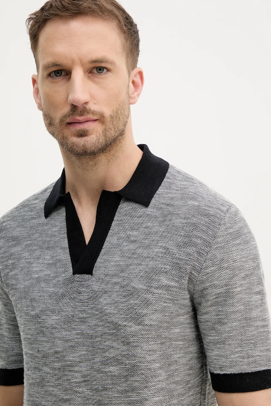 Pamučna polo majica Armani Exchange siva XM000182.AF11966