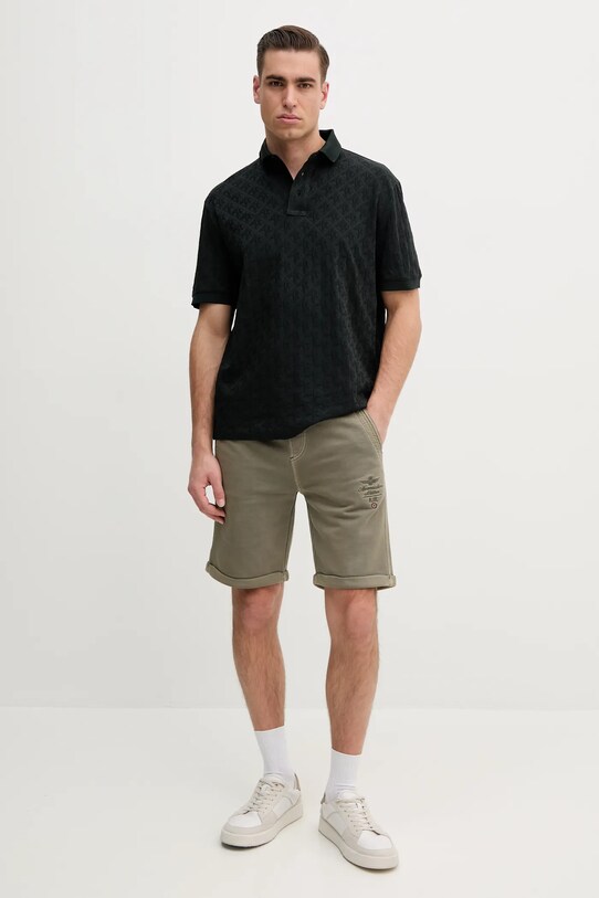 Armani Exchange polo bawełniane XM000219.AF10337 zielony SS25