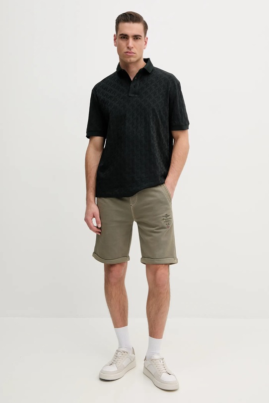 Armani Exchange polo bawełniane XM000219.AF10337 zielony SS25