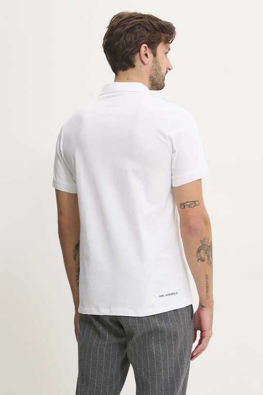 Odzież Karl Lagerfeld polo bawełniane 551225.745400 biały