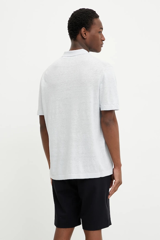 Abbigliamento Les Deux polo in lino LDM310120 blu