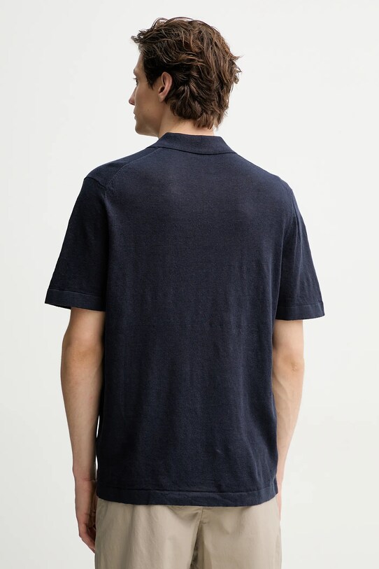 Одяг Льняне поло Les Deux LDM310120 темно-синій