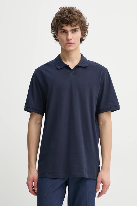 Les Deux polo bawełniane granatowy LDM120010
