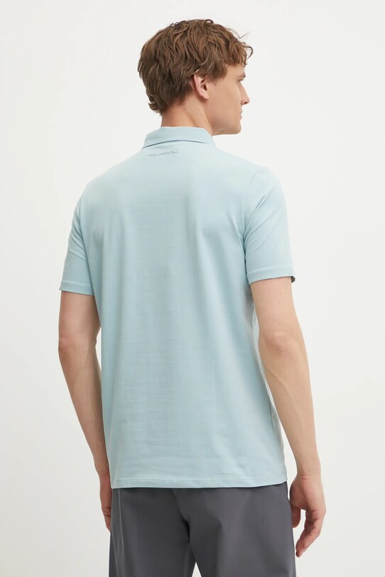 Îmbrăcăminte Karl Lagerfeld tricou polo 551221.745750 turcoaz