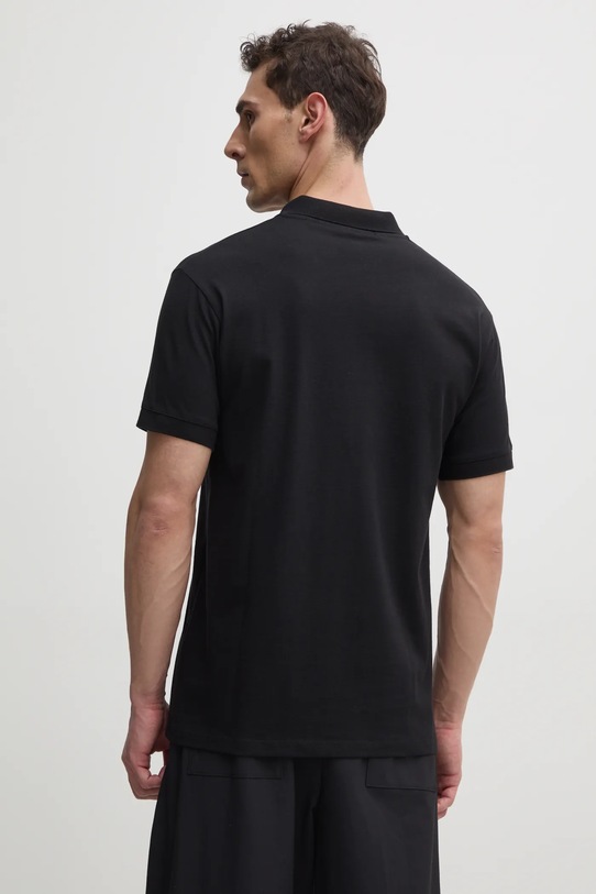 Oblečenie Bavlnené polo tričko Karl Lagerfeld 551230.745293 čierna