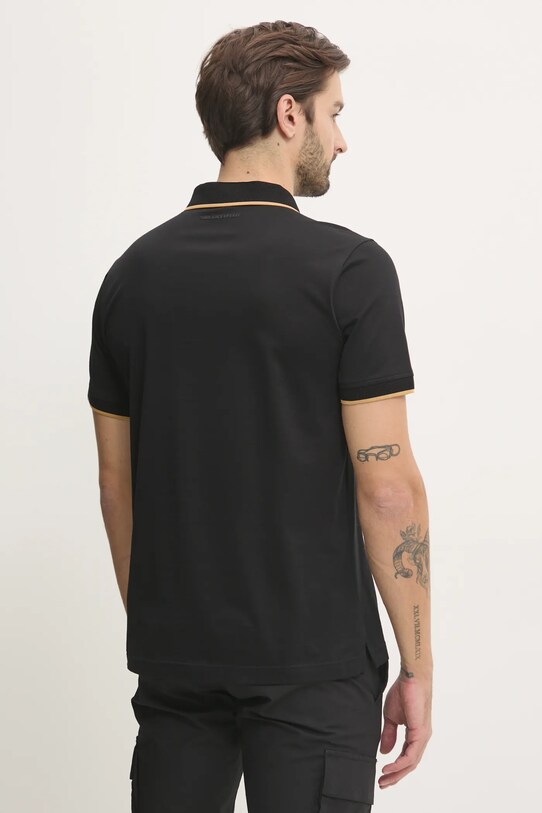 Oblečení Bavlněné polo tričko Karl Lagerfeld 551200.745080 černá