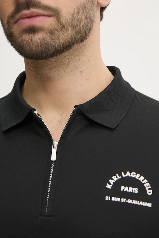 Karl Lagerfeld polo de bumbac 551200.745081 negru