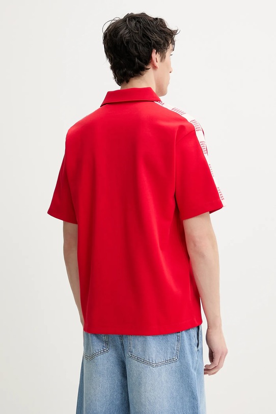 Дрехи Тениска с яка HUGO 50531311 червен