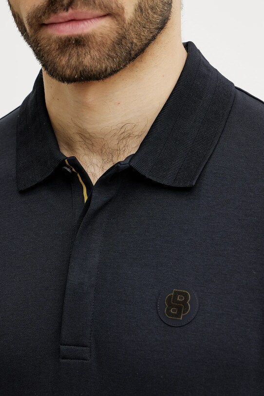 BOSS Green polo de bumbac 50533273 bleumarin