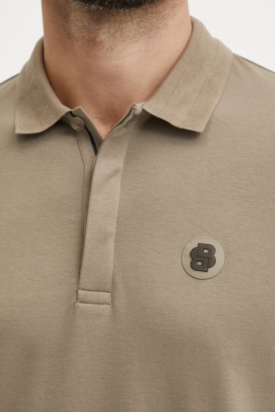 BOSS Green polo bawełniane 50533273 beżowy