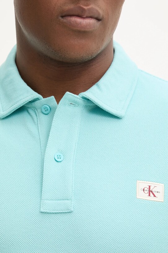 Calvin Klein Jeans polo turkusowy J30J327040