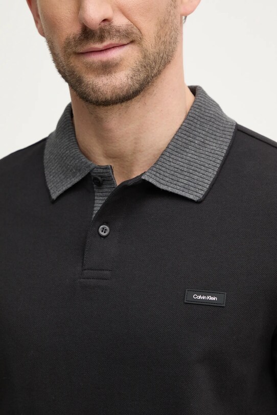 Polo majica Calvin Klein K10K113832 crna