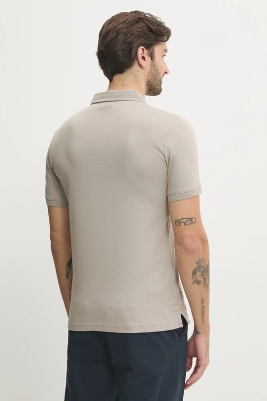 Odzież Calvin Klein polo bawełniane K10K113833 beżowy