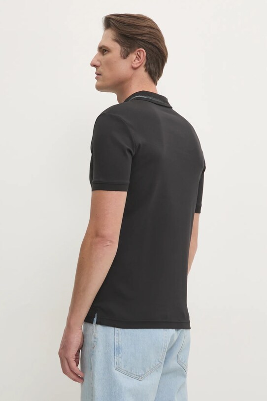 Îmbrăcăminte Calvin Klein polo de bumbac K10K113833 negru