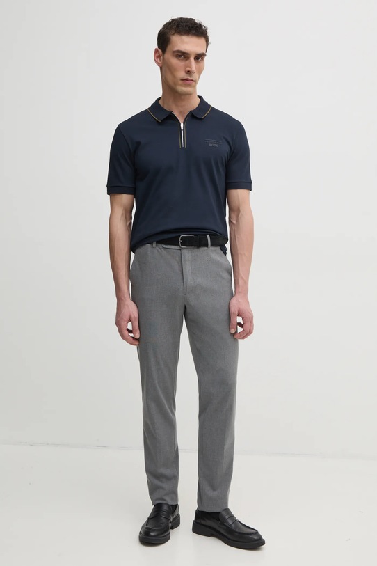 Поло BOSS 50531463 темно-синій SS25