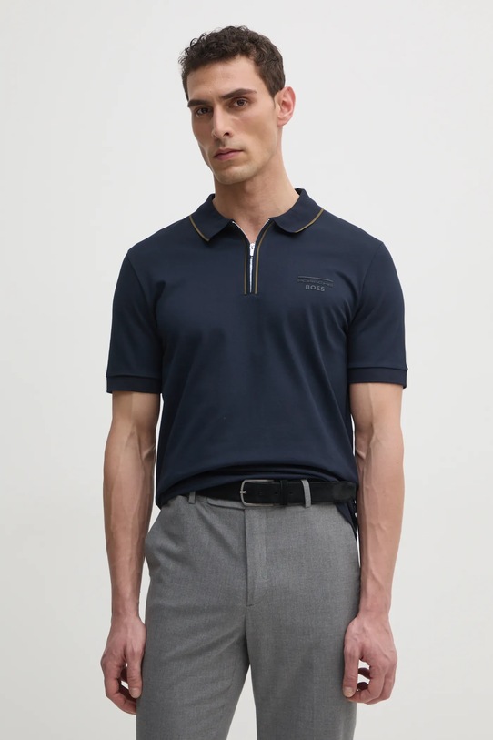 Поло BOSS темно-синій 50531463