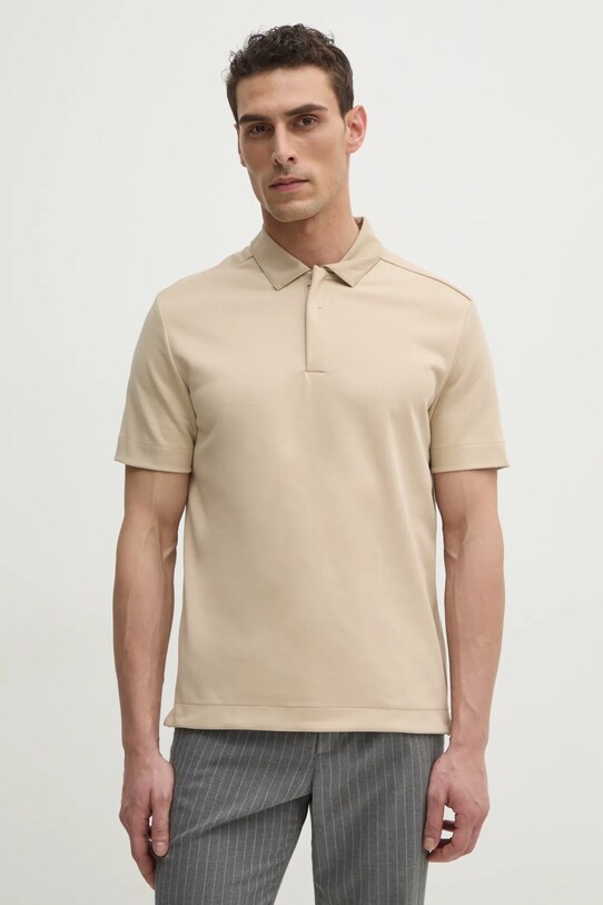 BOSS tricou polo regular bej 50531509