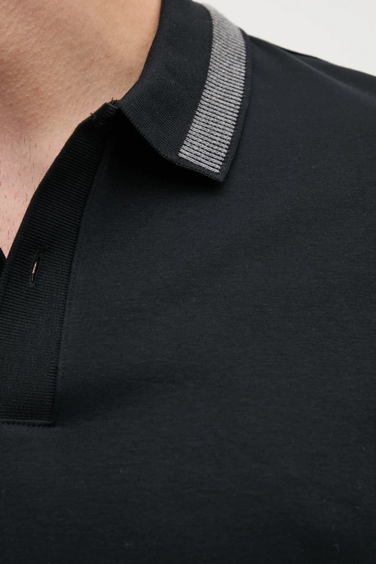 Хлопковый лонгслив BOSS 50531787 чёрный