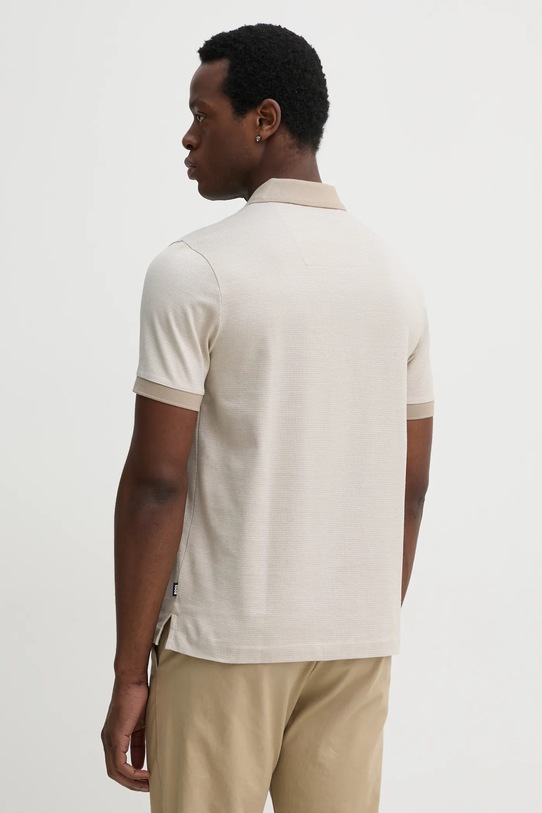 Одяг Бавовняне поло BOSS 50532246 бежевий