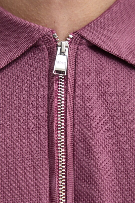 BOSS polo de bumbac 50532612 roz