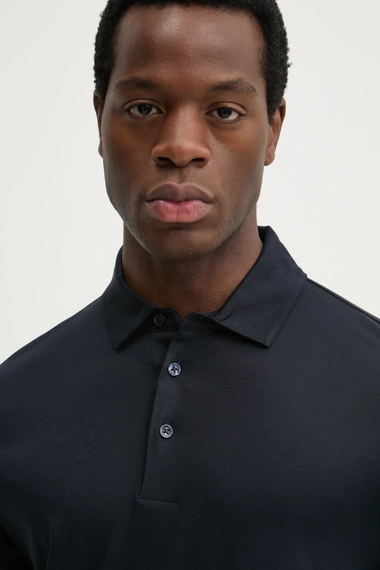 BOSS longsleeve din bumbac bleumarin 50533572