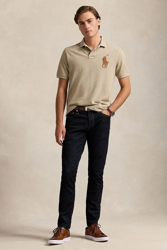 Abbigliamento Polo Ralph Lauren polo in cotone 710958776 beige
