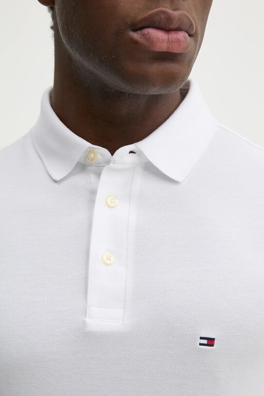 Tommy Hilfiger tricou polo MW0MW37518 alb