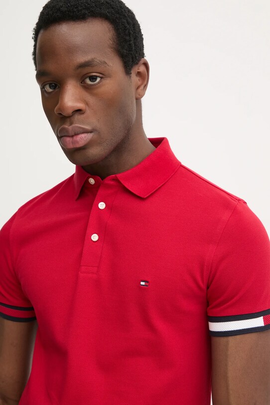Polo majica Tommy Hilfiger crvena MW0MW37518
